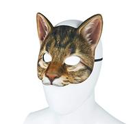 Gonetre Halloween Cat Mask Costume Costume di Alta qualità Luce Comoda Perfetta Fit per Halloween Carnival Christmas Easter Anime Lovers Fabrice Eva Size 18x18x6cm (Colore assortito)
