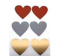 Gonetre Heart Gratch Offdetti Adempia il Cuore Graffio di Etichette Fai -da -te Schede Segrete Personalizzate per i Biglietti di Auguri Postcard Lettere Valentine Gifts White (Colore dorato,