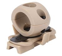 Gonetre Helmet Thricewer Porta del Supporto in Plastica Torcia Montaggio Regolabile Risposta per la Caccia Al Softa (Colore di sabbia da 1 pollice)