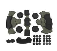 Gonetre Kit di Imbottitura di Imbottitura del Casco Mayer Mey Mery Meyrective Maye Protective Bike Bike Cuscshions Waterproof Comfort Regolable EVA Regolabile per Caschi Sportivi e (OD Green)