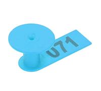 Gonetre Marchi Auricolari Numerati con Rame TPU per la Marcatura del (Blu) | Resistente Alla Corrosione, Alla Ruggine, Al Freddo/al Calore, Colore Brillante Facile Identificazione, Adatto per il
