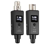 Gonetre Microfono Wireless Trasmettitore e Ricevitore Professionale con Microfono Dinamico Supporto di Alta Qualità Trasmissione del Suono per Live Performances e Studio Registrazione