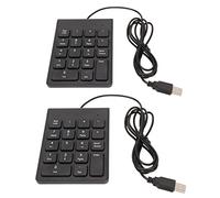 Gonetre Mini tastierino numerico cablato Mini tastierino numerico cablato tastierino numerico cablato 18 tasti USB ergonomico Plug and Play digitazione silenziosa Mini tastiera numerica per PC (2