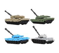 Gonetre Modello di Carri Armati Militari Toy 4 Pezzi in Lega di Simulazione Decorazione Mobile Giunti Mobili Slide di Resistenza Alla Caduta in Avanti per Bambini di età Pari o (Cisterna)