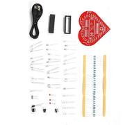 Gonetre Modulo MCU Colorato Fai -da -te Lampada a Forma di Cuore Kit di Circuito Elettronico di Alta qualità Materiali Facili da Installare per la Decorazione della Casa e le Donazioni