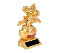Gonetre Ornamento Solare per Albero dei Soldi Oscillante per Cruscotto | Design Attivato Dalla Luce, Non Sono Necessarie Batterie, Statuetta in Plastica per L'arredamento Dell'ufficio, della Casa,