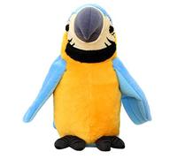 Gonetre Parte Talking Electric Plush Phlust Interactive Ripete ciò Che Dici Scuote del Corpo Fun per Bambini Bambini Famiglia per Bambini Materiale di Peluche Morbido 12x11x22cm (Blu giallo)