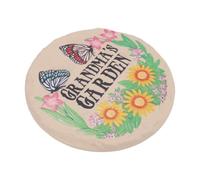 Gonetre Resin Stepping Stones Round Decorative Walkway Stones with Ground | 39.5 Cm di Diametro, Resina Leggera, per Prato Giardino Patio, Superficie Antiscivolo, Resistente Alle Intemperie