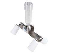 Gonetre Rullo per Perline per Angoli Esterni per Cartongesso, Applicatore per Angoli Esterni in Acciaio Inossidabile PTFE per Spremere il Fango, con Asta di Prolunga Filettata da 1/2