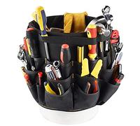 Gonetre Strumento per il Giardinaggio Resistente Secchio Organizer 56 Tasche Kit di Attrezzi Impermeabile Resistente Borsa di Stoccaggio in Tessuto Oxford per Giardino Giardino Prato (#1)