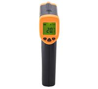 Gonetre Termometro Digitale a Infrarossi, Display LCD Senza Contatto con | Risposta Rapida di 0,5 S, Rapporto di Distanza 12:1, Uso Industriale per Test Chimici e HVAC, Impugnatura in Gomma