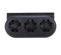 Gonetre Ventola di Raffreddamento per Bocchetta Dell'aria per Auto, (Nera) | Materiale ABS, Finitura Nera, Peso Leggero 550 G, Fumo e Odori di Scarico, per Auto, SUV, Uffici, Case