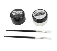 Gonetre Vernice per il Corpo in Bianco e Nero Premium Pigment per il Trucco Duraturo per Feste a Tema Costumi Carnevale Halloween Organica 2 Scatole Set di Scatole