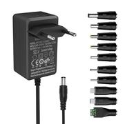Gonew21 Alimentatore di rete 15 V, 1 A, cavo lungo 2 metri, striscia LED da 15 W, 10 alimentatori, router