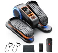 Gonex Ellittica Elettrica Sotto Scrivania Mini Ellittica da Casa con Telecomando, LCD Display, Silenzioso Pedaliera 16 Velocità, 12 Programmi Auto + Manuale, Esercitatore Gambe per Anziani