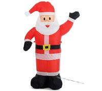 Gonfiabile Babbo Natale Grande Altezza 120 Cm Con Illuminazione Led Per Esterno
