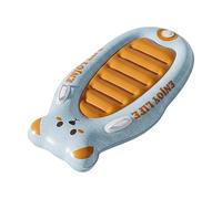 Gonfiabile Body Board | Cartoon Orange Kids Surfboard with Handles | Thickened Pool Float for Children Aged 3-12, Summer Beach, Water Park, Lake Fun, Vacation Travel, Safe 80KG Load Capacity