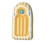 Gonfiabile Body Board, Kids Portable Surfboard, 46,85 x 22,83 pollici, Swimming Training Float, Built-in Safety Handles, Ideal for Summer, Water Sports, Pool, Beach, Dive, Snorkel Use, Blu/Arancione