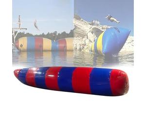 Gonfiabile catapulta d'acqua Jump Blob per il lago e il divertimento estremo all'aperto con pompa ad aria, adatto a tutte le età