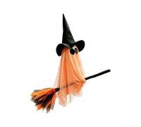 Gonfiabile Halloween 3.6FT con Scopa LED Gonfiabile Halloween(style - Orange)
