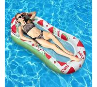 Gonfiabile Piscina Amaca Materasso Acqua per Rete Letto Gonfiabile ad Acqua Festa Spiaggia Piscina Poltrona Sedia a Sdraio per Adulti e Bambini (Anguria)