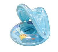 Gonfiabile Pool Floats with Canopy - Kids Swimming Ring, Portable Swim Float with Sunshade for Boys and Girls | Whale Outdoor Water Toy with Sun Protection Canopy for Beach, Lake, Backyard, Vacation