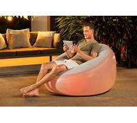 Poltrona Gonfiabile floccata cm 102x97x71 pouf Led multicolor Bestway esterno