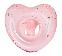 Gonfiabile Tube - Baby Swim Tube Gonflatable Water Play Accessory For Beach | Portable Heart-Shaped Pool Ring with Handles | Blow Up Baby Swim Tube For Age 6+ Months