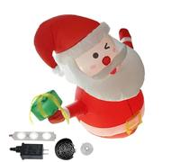 Gonfiabili natalizi - Babbo Natale gonfiabile per la casa | Natale gonfiabile da 1,1 m, per interni esterni, giardino, cortile, tetto, quartiere evento sfondo inverno