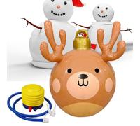 Gonfiabili Natalizi Da Esterno - Decorazioni Natalizie Alce Gigante Impermeabile - Decorazioni Gonfiabili Per Le Feste Invernali - Per Feste Celebrazioni Cortile Albero Prato Patio Giardino Finestra