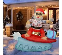 Gonfiabili natalizi per surf, Babbo Natale, festival, prato, balcone,