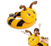 Gonfiabili per piscina per bambini dai 2 ai 6 anni, nuoto ape da 55 cm, anello in gomma per piscina, giocattoli da piscina per bambini, anello da nuoto con code per ragazzi e ragazze, giocattoli