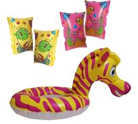 Gonfiabili salvagente con paio braccioli ciambella per bambini da mare piscina s