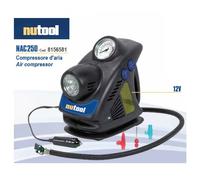 Gonfiatore Compressore ad Aria elettrico 12V Nutool NAC250 x palloni, ruote ecc