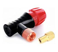 Gonfiatore della Valvola Bicicletta Professionale, Pompa adattatore per bicicletta Strada di Montagna con Doppia Testa, Mini ad Aria Pneumatica Gonfiabile Bici da e MTB, Adattatore Bombolette CO2 Bic