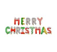 Gonfiatore Di Palloncini Natalizi Di Natale - Kit Di Palloncini Di Buon Natale, Set Di Pallonciini Con Striscioni Buon Natalee, Set Di Striscioni Gonfiabili Con Lettere | Decorazioni A Tema Festival