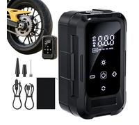 Gonfiatore Di Pneumatici Compressore D'aria Portatile,Compressore Per Pneumatici - Pompa Di Spegnimento Automatico per Campeggio Cura Del Motociclo Garage Casa Uso