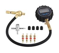 Gonfiatore digitale per pneumatici LCD con manometro Sgonfiatore multifunzione ad alta precisione per camion Motociclette Biciclette Automobili Nero