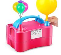GONFIATORE ELETTRICO GONFIA PALLONCINI POMPA 500W 2 BECCUCCI PER PARTY FESTE