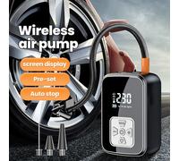 Gonfiatore elettrico per pneumatici con pompa d'aria per auto portatile Gonfiatore per pneumatici con display digitale intelligente per compressore d'aria per bicicletta per auto moto