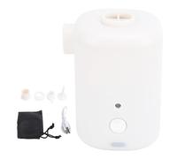 Gonfiatore elettrico per pompa d'aria portatile per giocattoli da esterno per anello da nuoto per letto con cuscino a gas (White)