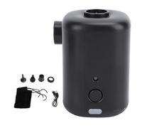 Gonfiatore elettrico per pompa d'aria portatile per giocattoli da esterno per anello da nuoto per letto con cuscino a gas (Black)
