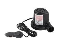 Gonfiatore Elettrico Portatile con Pompa d'aria con 3 Ugelli, Leggero e Compatto, per Gommoni, Materasso, Zattera, Letto, Barca - DC 12V (BLACK)
