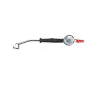 Gonfiatore manuale per pneumatici con manometro da 0 a 220 psi, struttura in acciaio, aria manuale per auto, moto e pneumatici (con orologio)