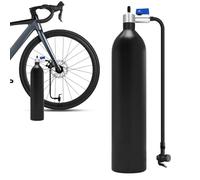 Gonfiatore Per Bici - Cilindro Booster per Gomme,Compressore Portatile 200PSI con Svuotamento per Mountain Bike, Bici da Strada e Uomo/Donna