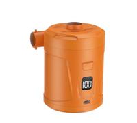 Gonfiatore per pneumatici, Compressore Di Gonfiaggio A Pompa 'aria Elettrica For Il Materasso A Barca, La Piscina Gonfiabile, Letto A Zattera,Pompa ad aria a doppio uso(Orange)