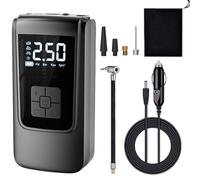 Gonfiatore per pneumatici per auto - Gonfiatore portatile per pneumatici per auto | Compressore d'aria multifunzionale a lunga durata con luce LED per pneumatici - Palline | Pompa ad aria