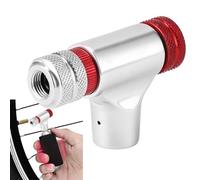 Gonfiatore per pneumatici per biciclette, in lega di alluminio, 4,8 x 3,2 cm, pompa portatile per bicicletta, con valvola, strumento compatto per gonfiare i pneumatici da ciclismo, per riparazioni