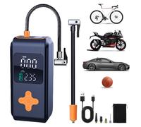 Gonfiatore Pneumatici Auto Compressore Ad Aria Portatile 12V DC Compressore Auto 150 Psi e Luce LED Digitale, Gonfiatore Pneumatico Auto Elettrico Ricaricabile USB-C per Auto Bicicletta, Moto