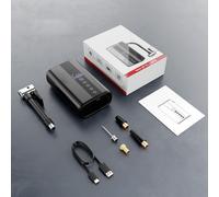 Gonfiatore Pneumatici Elettrico Portatile 130 PSI con Schermo LCD e Tubo Flessib